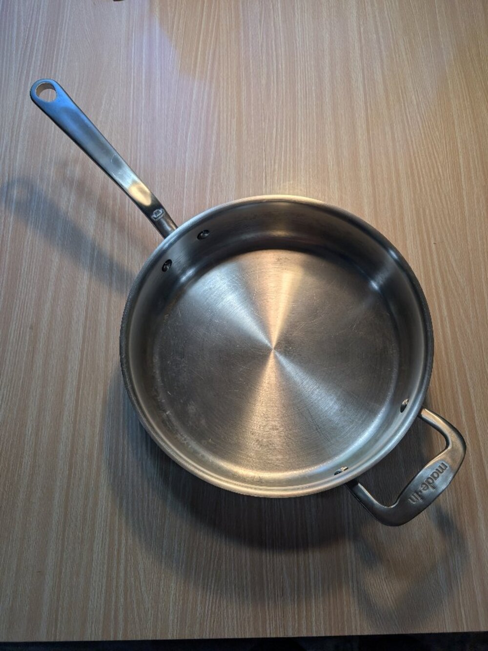 Made-In 3.5 Quart Stainless Clad Saute Pan (Lid NOT included)